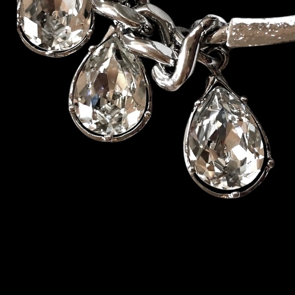 Dior Vintage By Galliano Y2K Crystal Charm Embellished Logo ID Gambler Bracelet - Picture 9 of 17